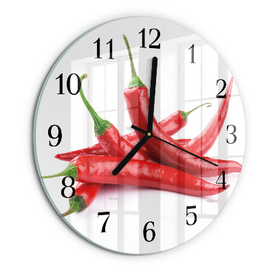 Orologio rotondo peperoncini