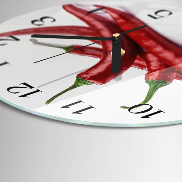 Orologio rotondo peperoncini