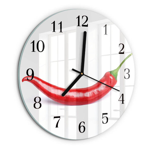 Orologio rotondo peperoncino