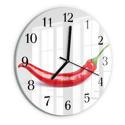 Orologio rotondo peperoncino