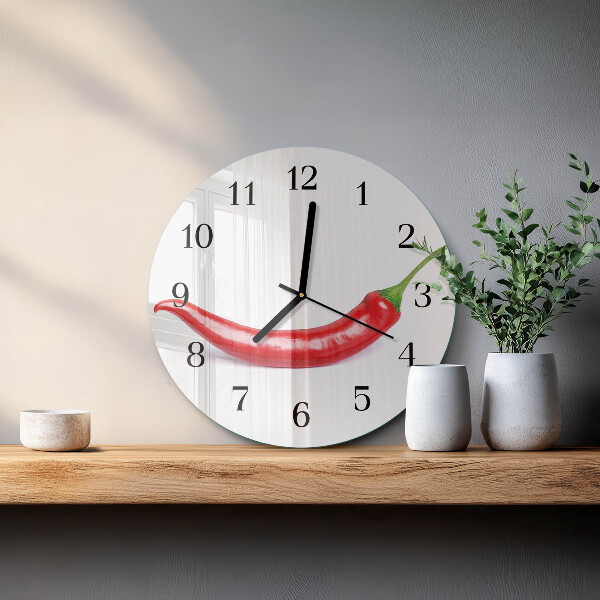 Orologio rotondo peperoncino