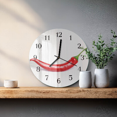Orologio rotondo peperoncino