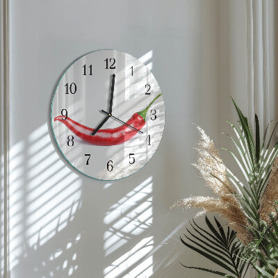 Orologio rotondo peperoncino