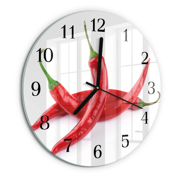 Orologio rotondo peperoncini