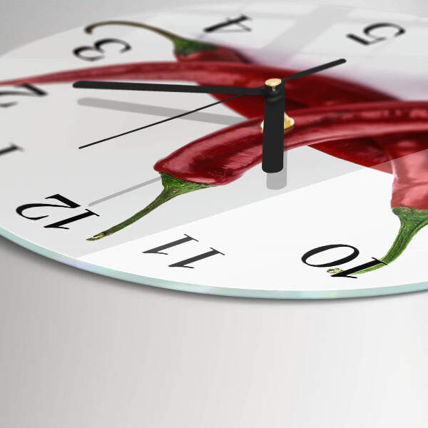 Orologio rotondo peperoncini