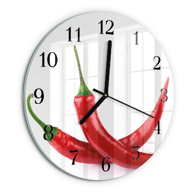 Orologio rotondo peperoncini