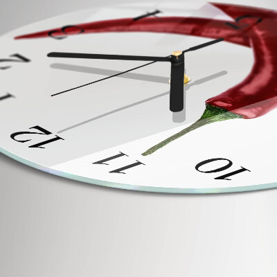 Orologio rotondo peperoncini