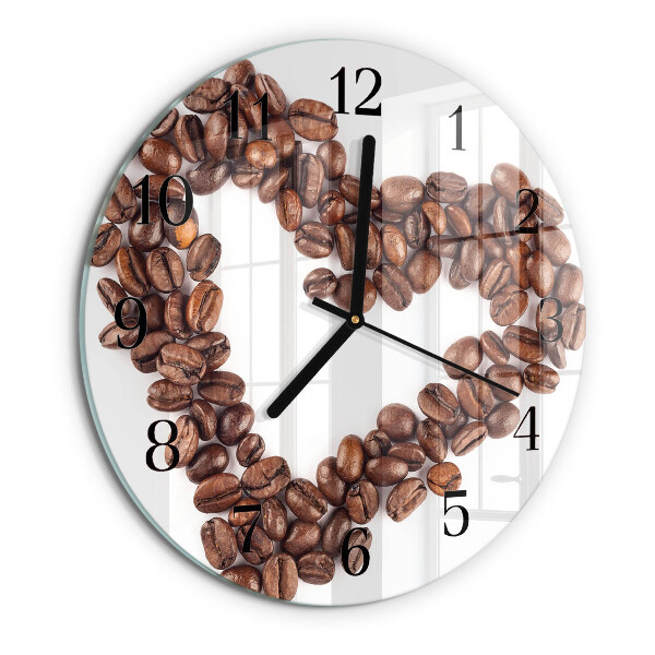 Orologio rotondo chicchi di caffè
