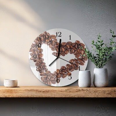 Orologio rotondo chicchi di caffè