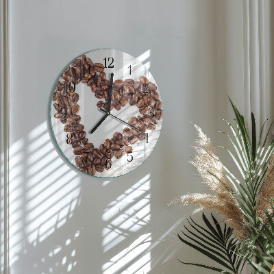 Orologio rotondo chicchi di caffè