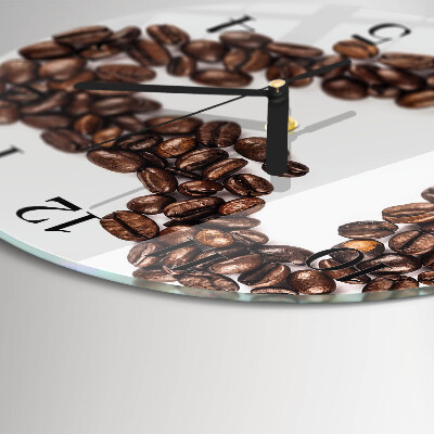 Orologio rotondo chicchi di caffè