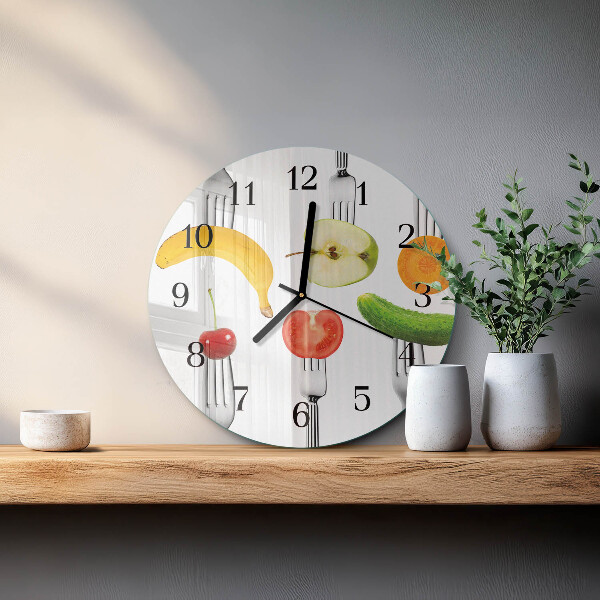 Orologio rotondo Frutta