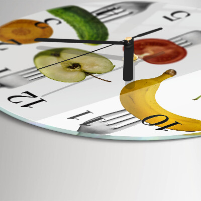 Orologio rotondo Frutta