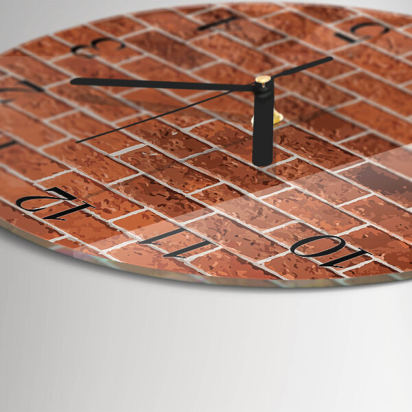Orologio rotondo Muro di mattoni