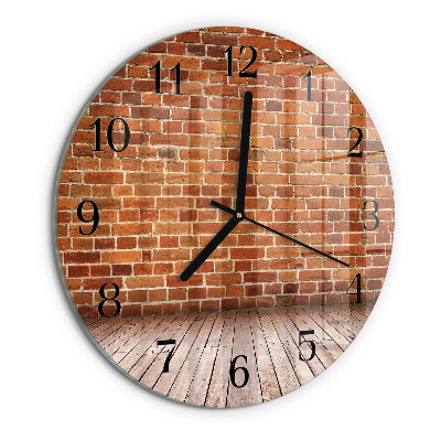 Orologio rotondo Muro di mattoni