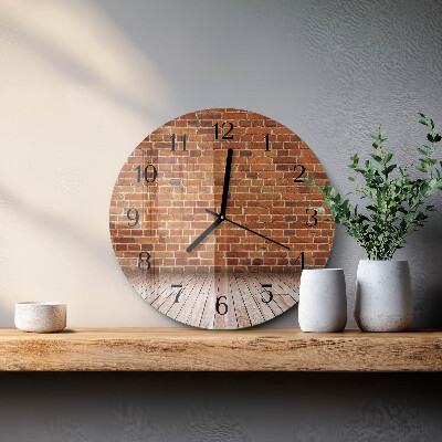 Orologio rotondo Muro di mattoni