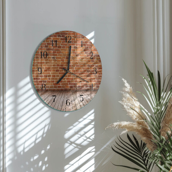 Orologio rotondo Muro di mattoni
