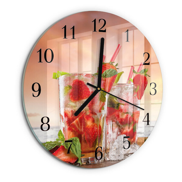 Orologio rotondo Fragole
