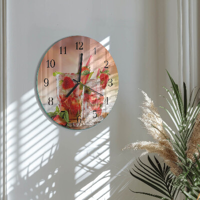 Orologio rotondo Fragole