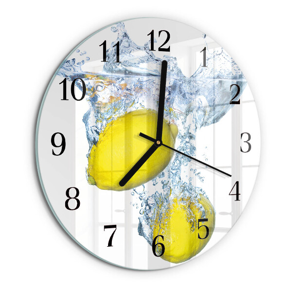 Orologio rotondo Limoni in acqua