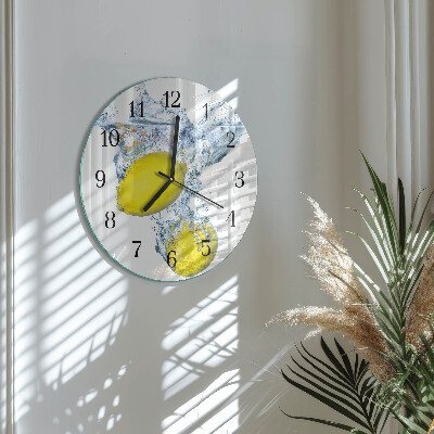 Orologio rotondo Limoni in acqua