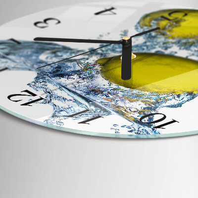 Orologio rotondo Limoni in acqua