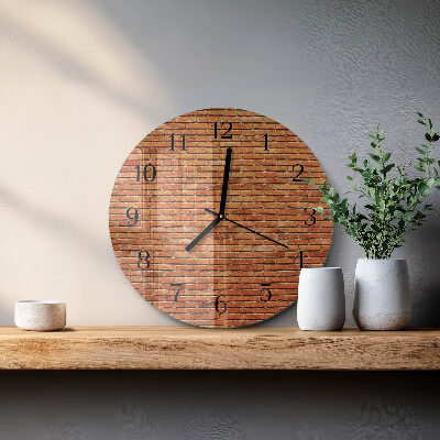 Orologio rotondo mattoni