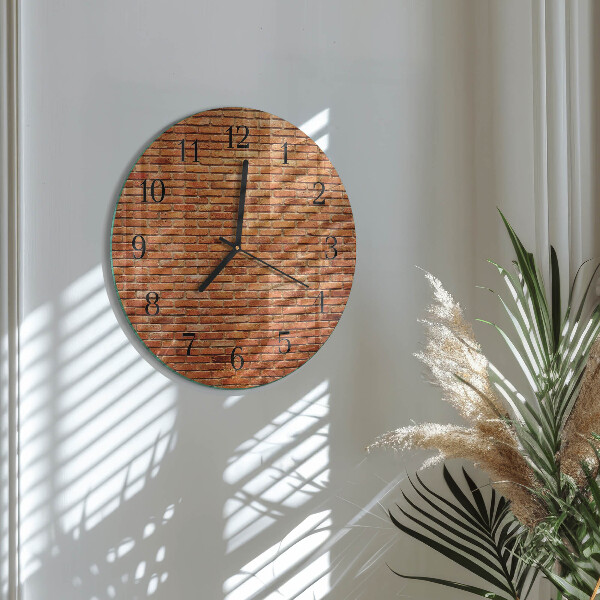 Orologio rotondo mattoni