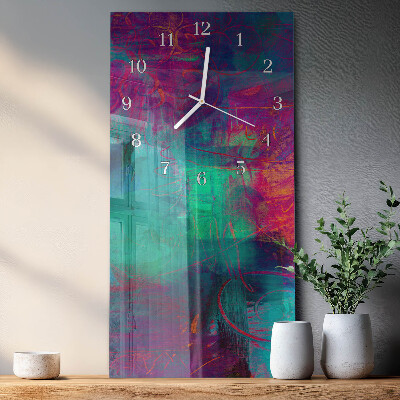 Orologio verticale Pittura colorata
