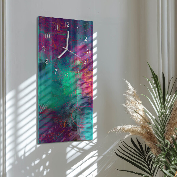 Orologio verticale Pittura colorata