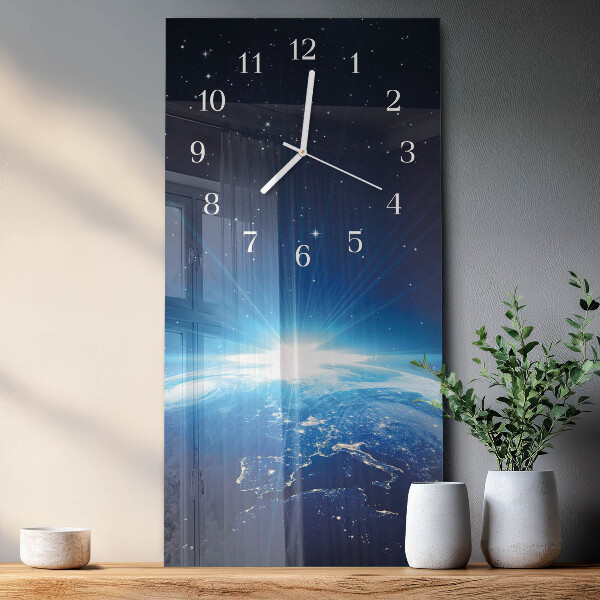 Orologio verticale Earth Weltall
