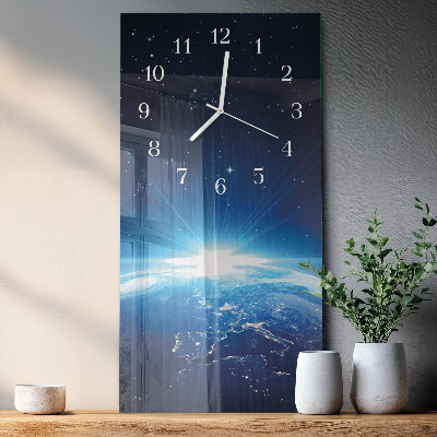 Orologio verticale Earth Weltall