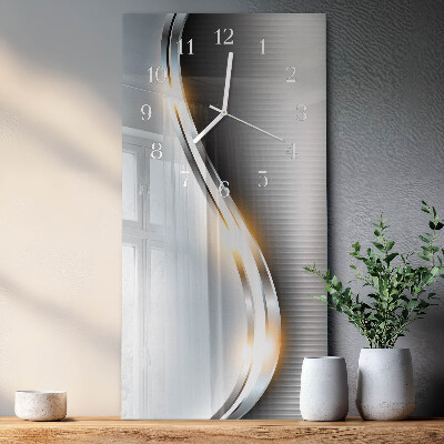 Orologio verticale Astrazione metallica