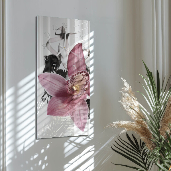 Orologio verticale Orchidea