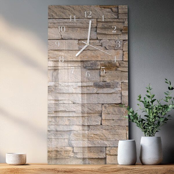 Orologio verticale Muro di pietra