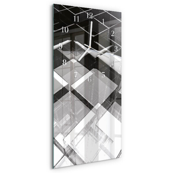 Orologio verticale Cubo di vetro