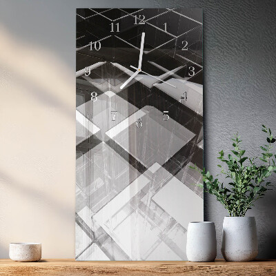 Orologio verticale Cubo di vetro