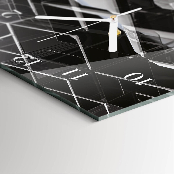 Orologio verticale Cubo di vetro