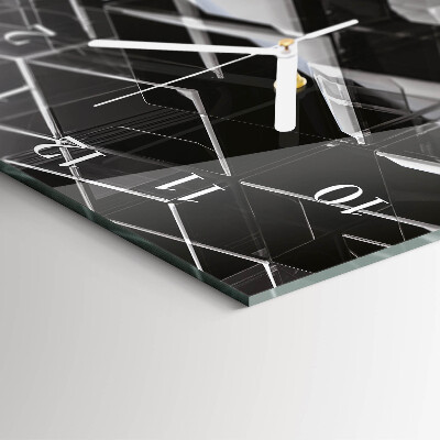 Orologio verticale Cubo di vetro