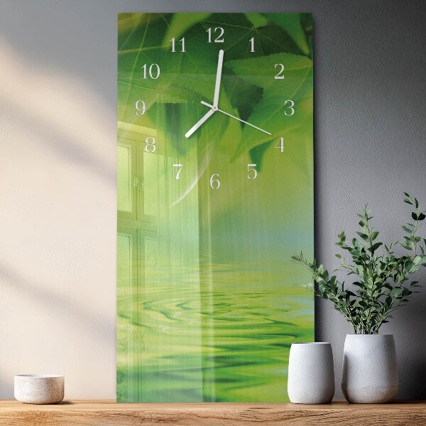 Orologio verticale Foglie