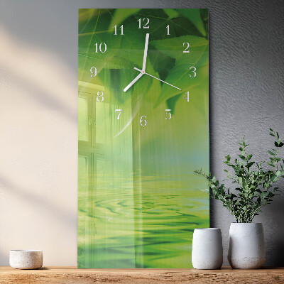 Orologio verticale Foglie