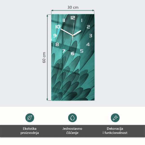 Orologio verticale Foglie