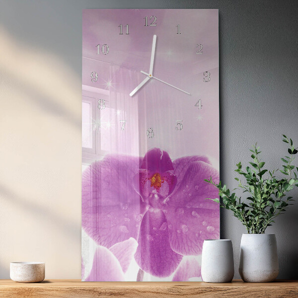 Orologio verticale Orchidea