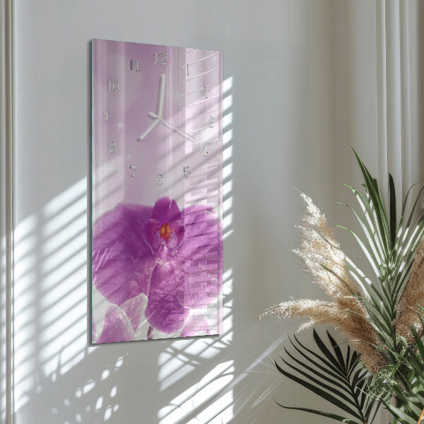 Orologio verticale Orchidea