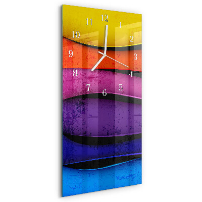 Orologio verticale Strisce colorate