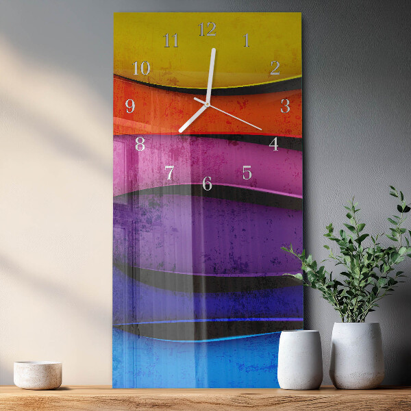 Orologio verticale Strisce colorate