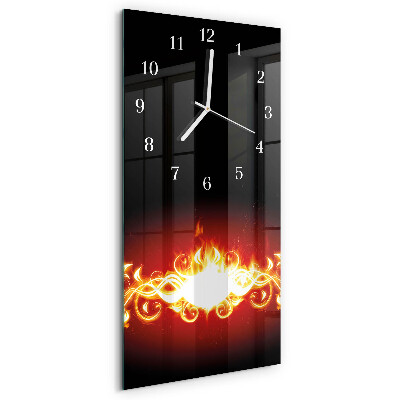 Orologio verticale Fiamma di fuoco