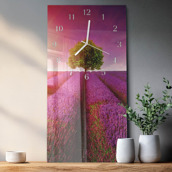 Orologio verticale Albero di lavanda