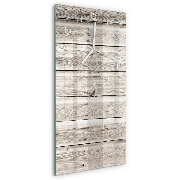Orologio verticale Listelli di legno