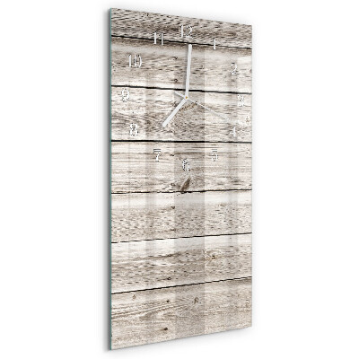 Orologio verticale Listelli di legno